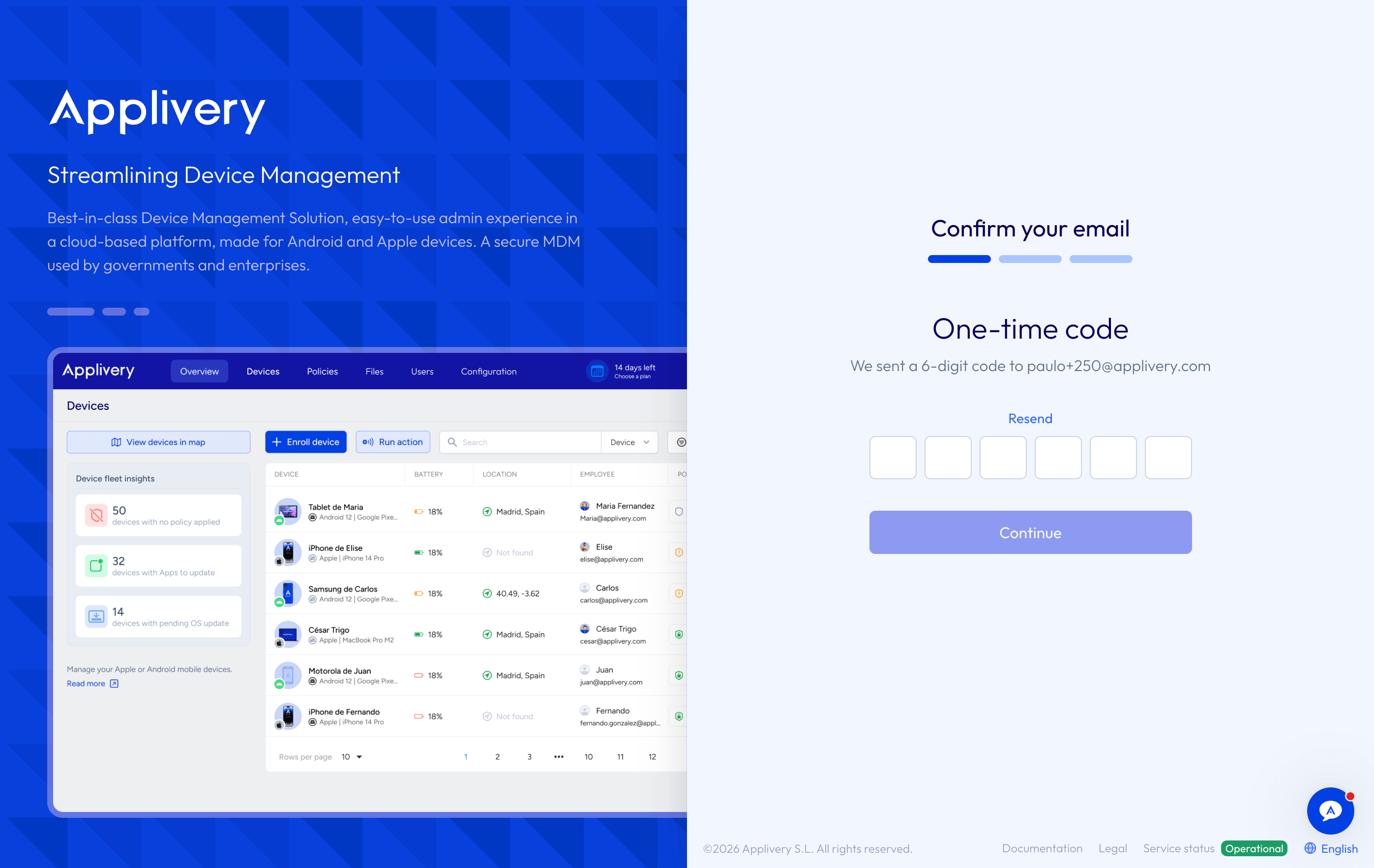 Validate your email