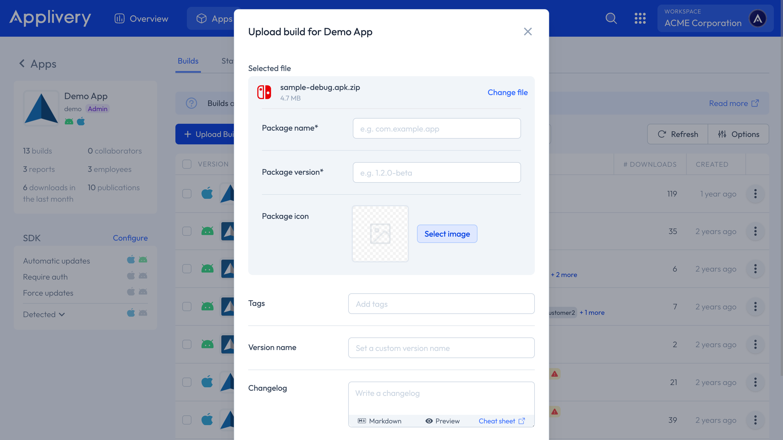 required fields custom platforms