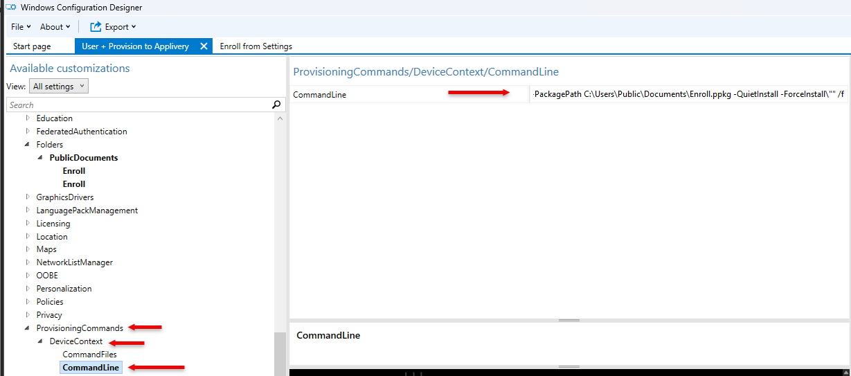 node configuration