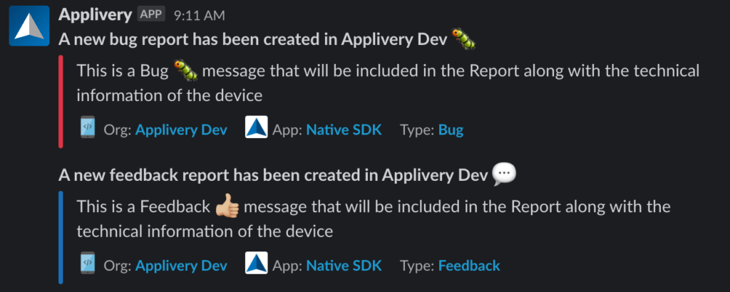 new-feedback-messages | Applivery