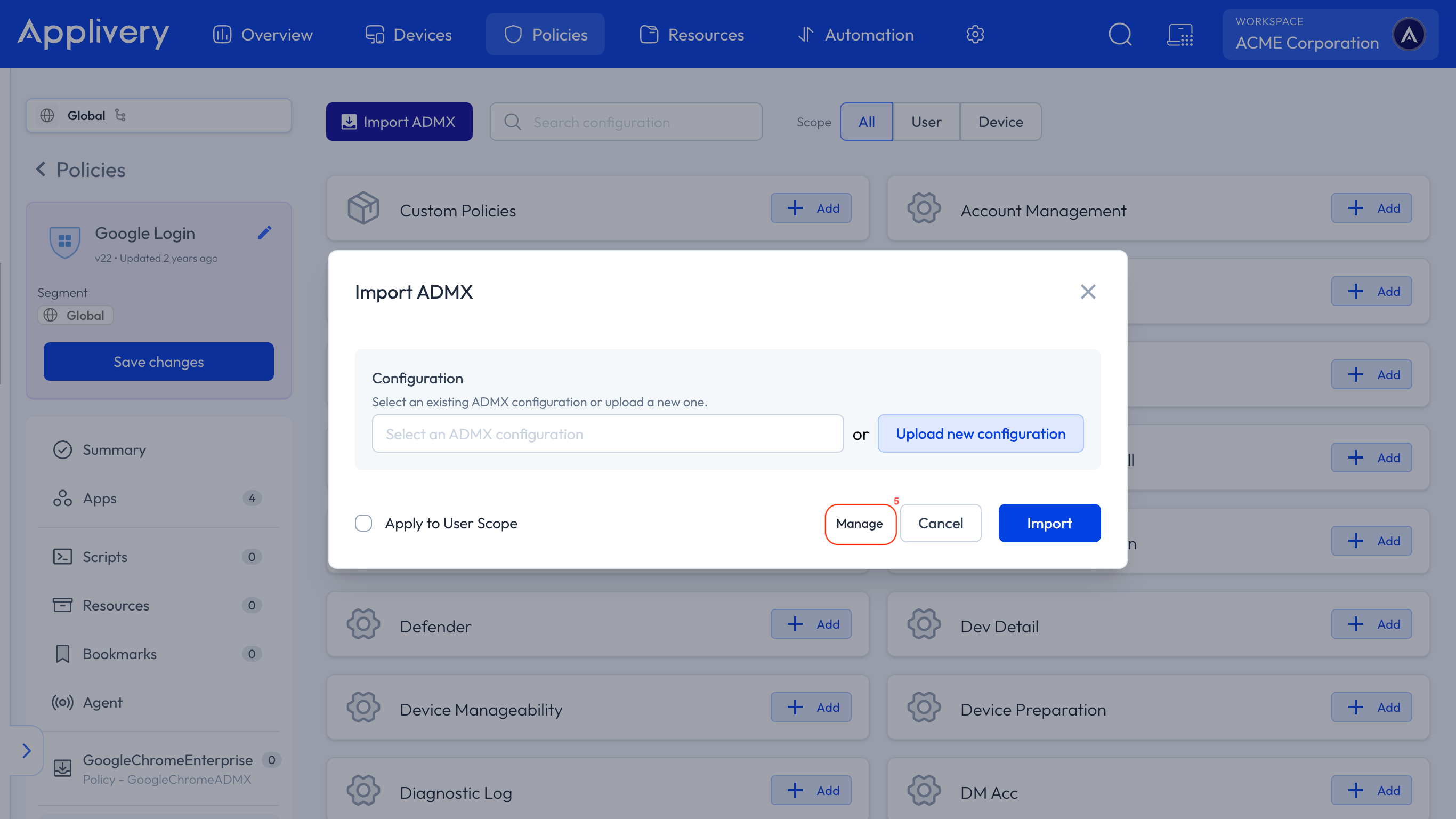 manage admx
