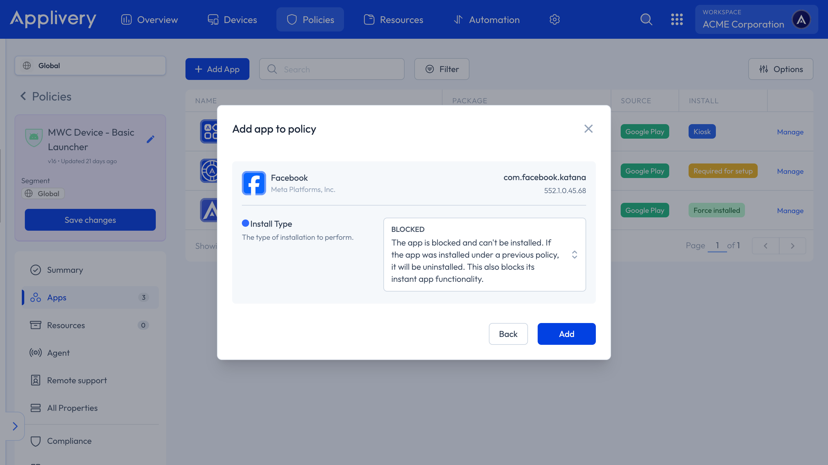 block app