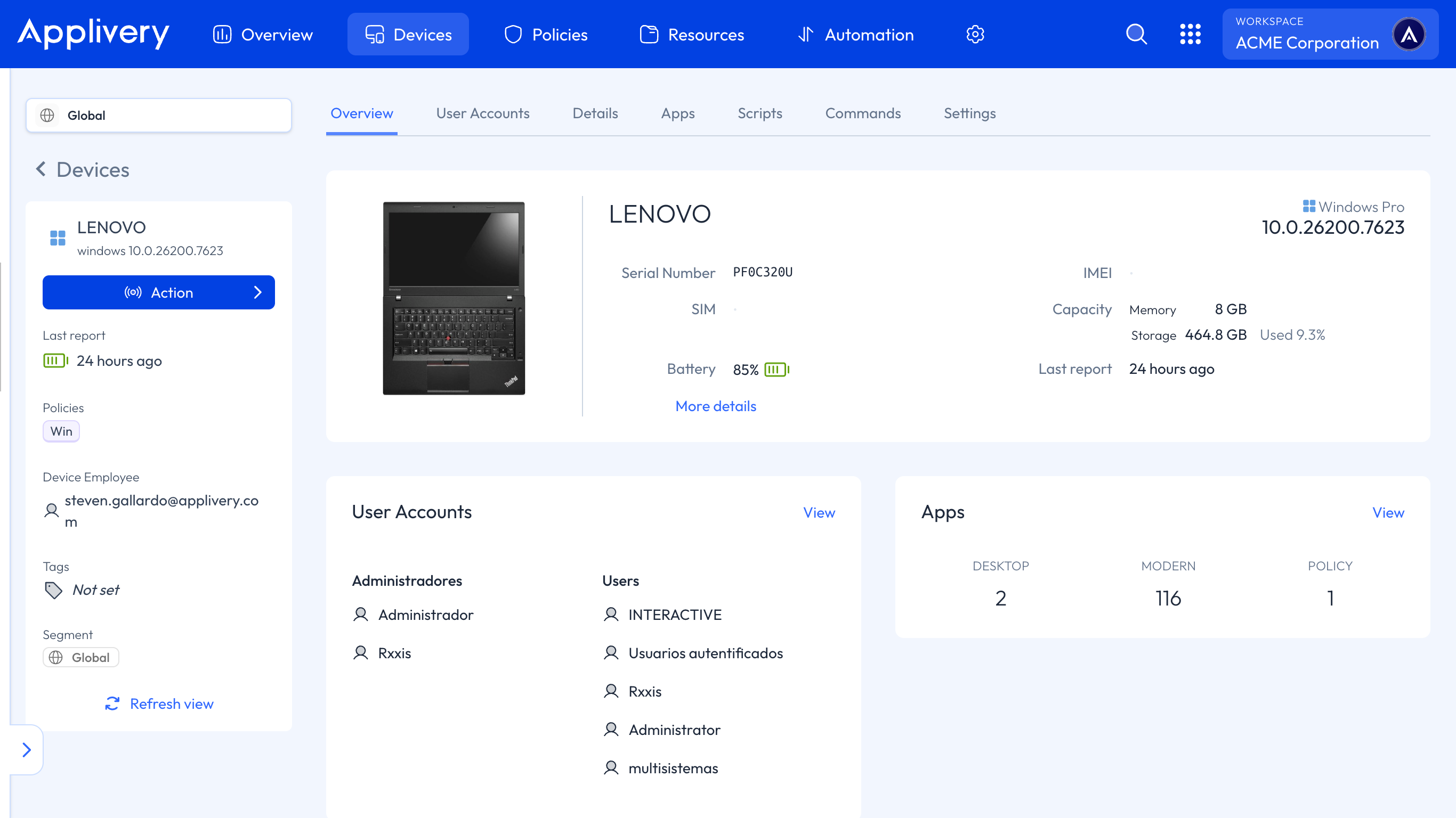 windows device