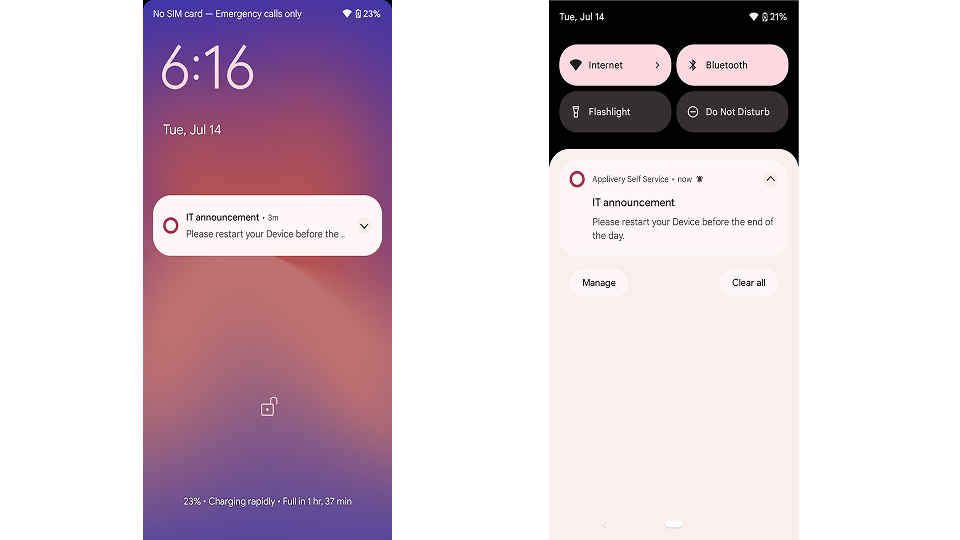 push notifications