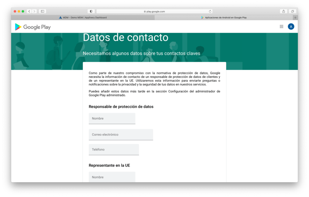 contact info