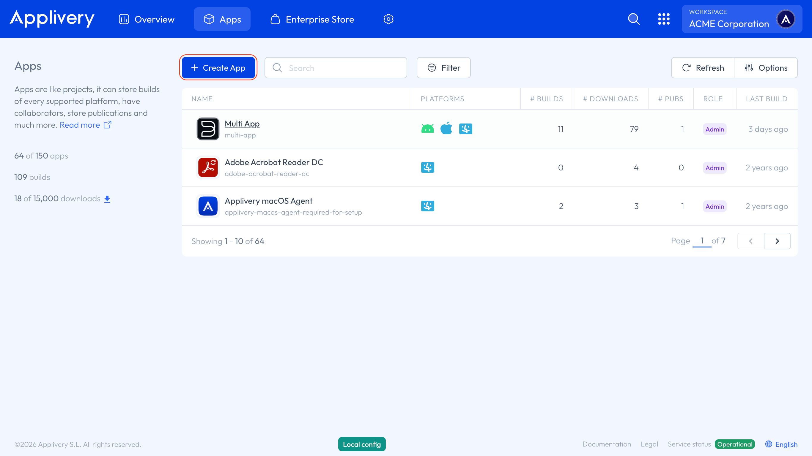 create app