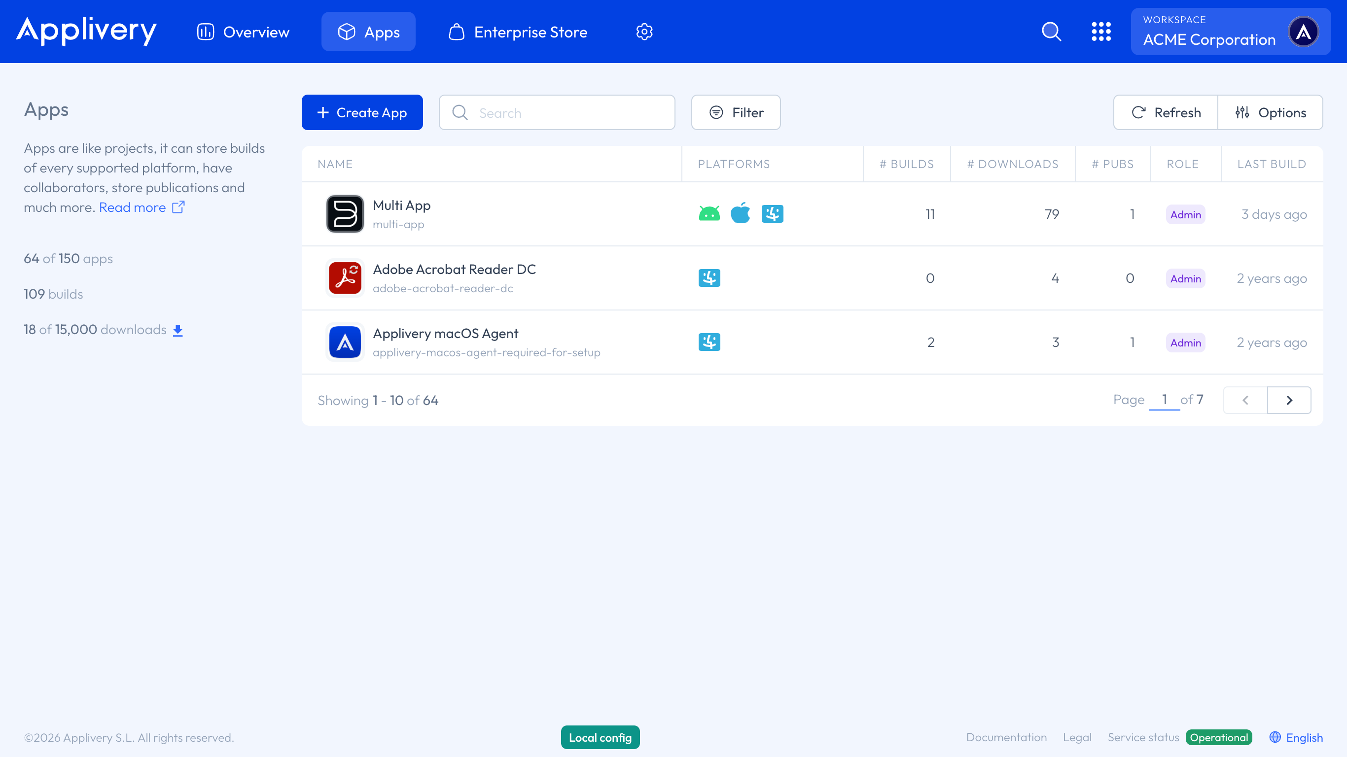 Apps app distribution